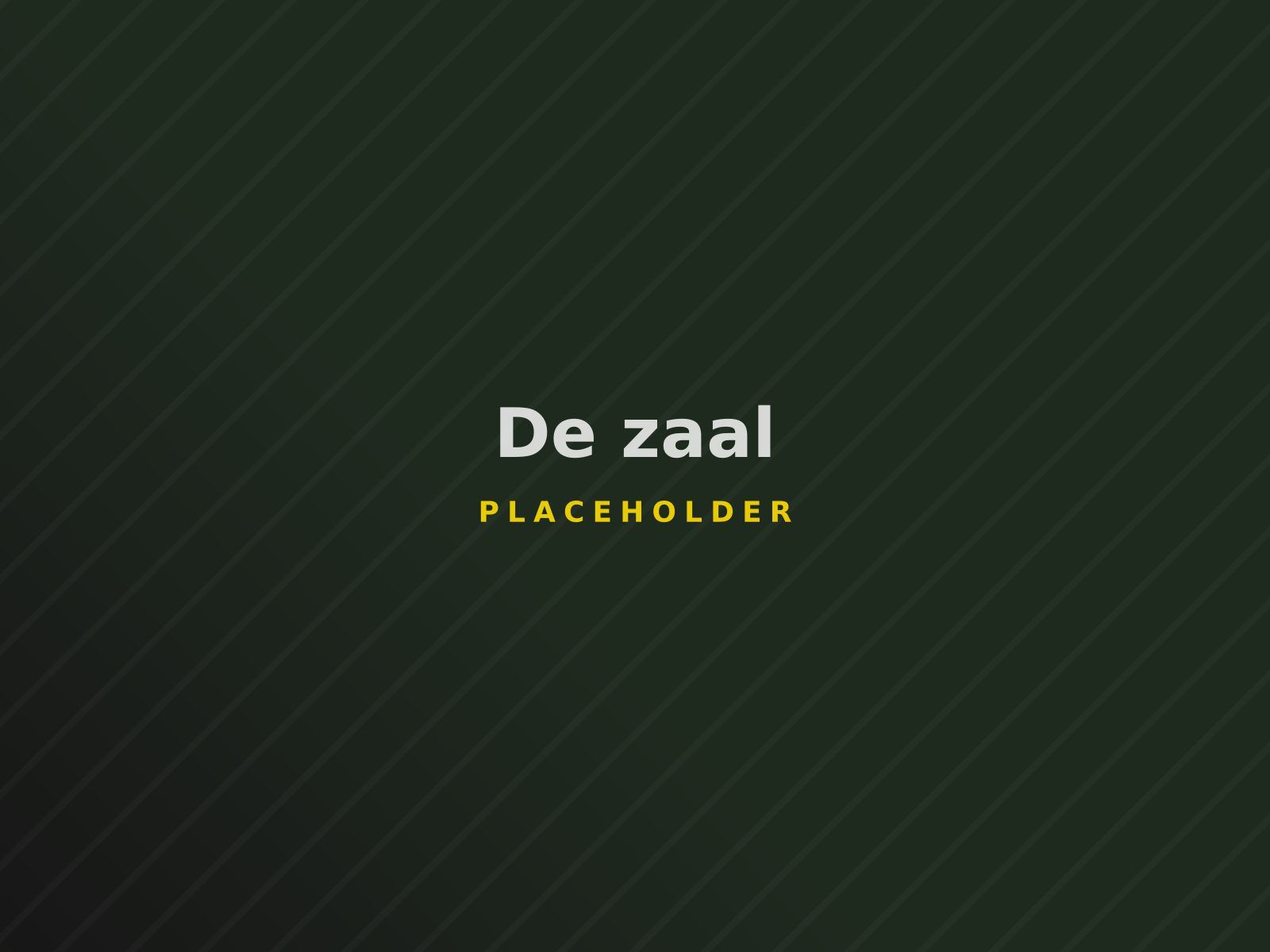 De zaal in clubgebouw De Helix
